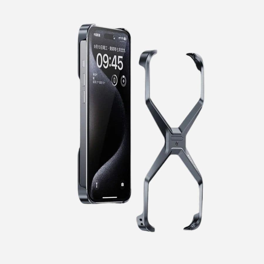 X Metal Aluminum Alloy Rimless Phone Case
