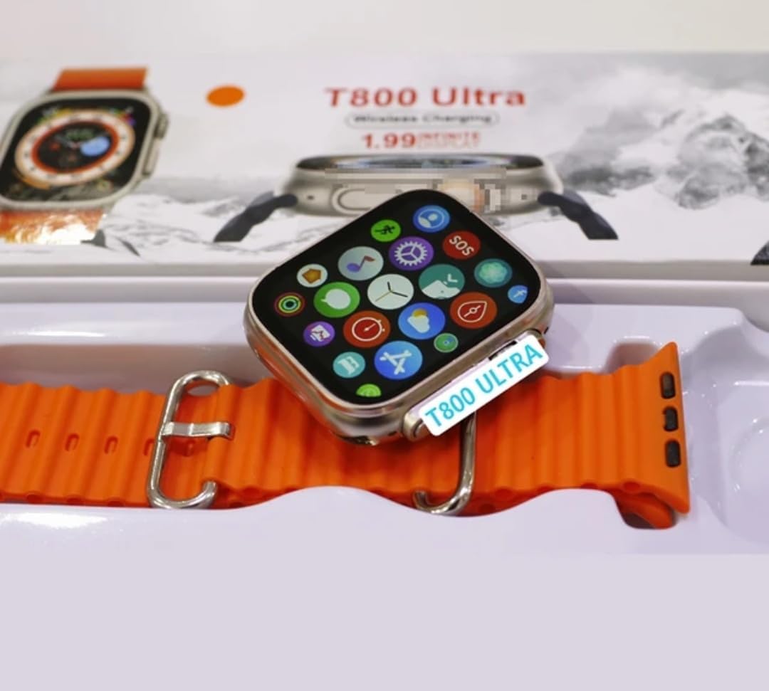 T-800 Ultra Smart Watch 1.99 Infinite HD Display with Bluetooth Calling