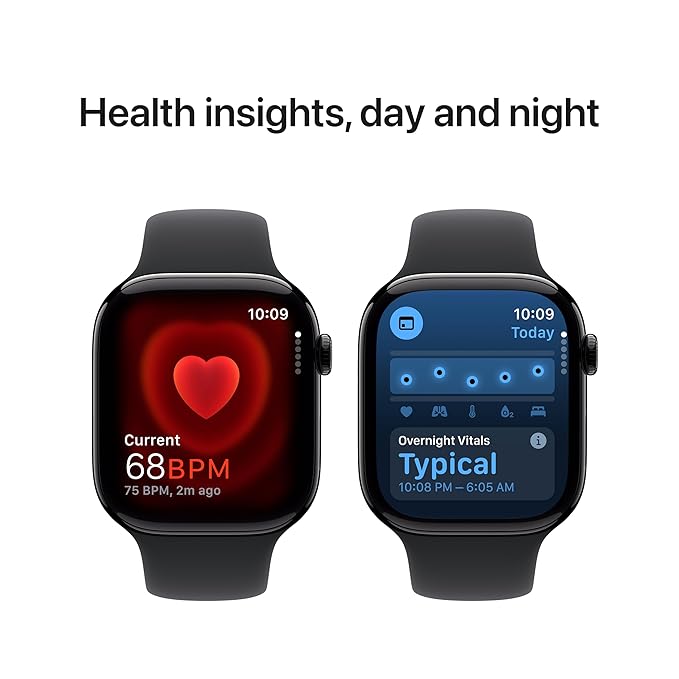 Watch Series 10 - GPS + Cellular Smartwatch | Titanium Case | OLED Always-On Retina display | Fitness Tracking- Heart Monitor | 1-Year Warranty | 15 days easy returns | ANC Earbuds Free Gift