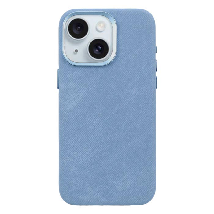 Denim Fabric MagSafe Case For iPhone 15 Plus