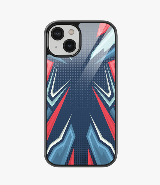 Abstract Elite Energy Pattern Glass Case
