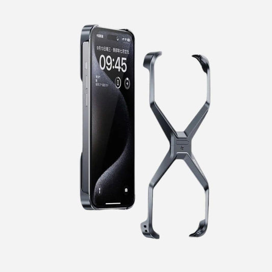 X Metal Aluminum Alloy Rimless Phone Case