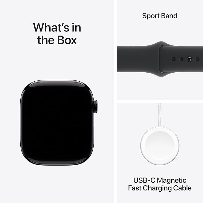 Watch Series 10 - GPS + Cellular Smartwatch | Titanium Case | OLED Always-On Retina display | Fitness Tracking- Heart Monitor | 1-Year Warranty | 15 days easy returns | ANC Earbuds Free Gift