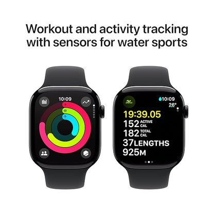 Watch Series 10 - GPS + Cellular Smartwatch | Titanium Case | OLED Always-On Retina display | Fitness Tracking- Heart Monitor | 1-Year Warranty | 15 days easy returns | ANC Earbuds Free Gift