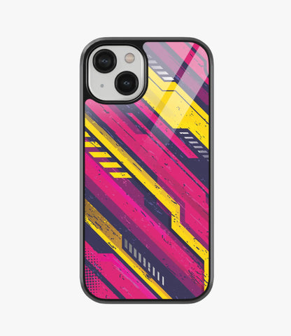 Abstract Fuel Frenzy Pattern Glass Case