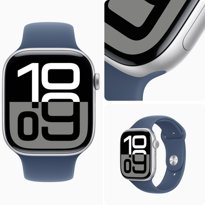 Watch Series 10 - GPS + Cellular Smartwatch | Titanium Case | OLED Always-On Retina display | Fitness Tracking- Heart Monitor | 1-Year Warranty | 15 days easy returns | ANC Earbuds Free Gift