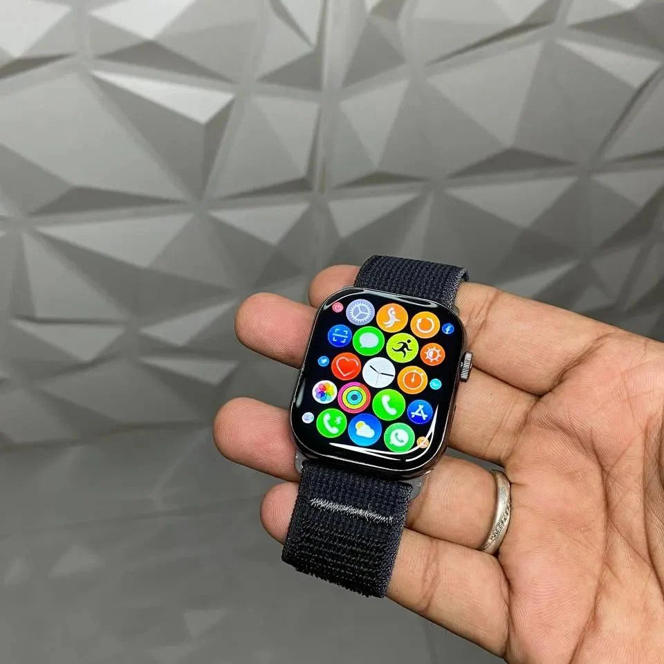Watch Series 10 - GPS + Cellular Smartwatch | Titanium Case | OLED Always-On Retina display | Fitness Tracking- Heart Monitor | 1-Year Warranty | 15 days easy returns | ANC Earbuds Free Gift