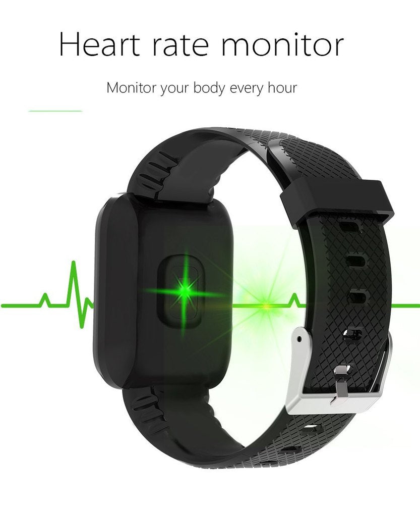 ID116 Smart Bracelet Fitness Tracker Color Screen Smart Watch Heart Rate Blood Pressure Pedometer