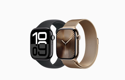 Watch Series 10 - GPS + Cellular Smartwatch | Titanium Case | OLED Always-On Retina display | Fitness Tracking- Heart Monitor | 1-Year Warranty | 15 days easy returns | ANC Earbuds Free Gift